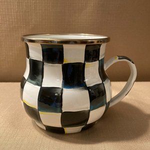 Courtly Check  Two Coffee Mugs. 4.25" dia., 3.5" tall, 16 oz. capacity